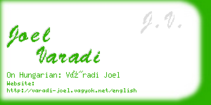 joel varadi business card